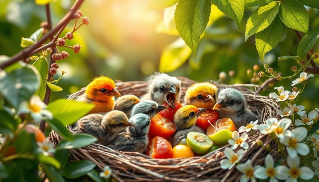 baby bird diet