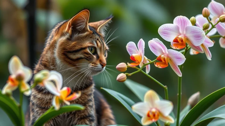 Are orchids poisonous to cats and how to keep them safe.