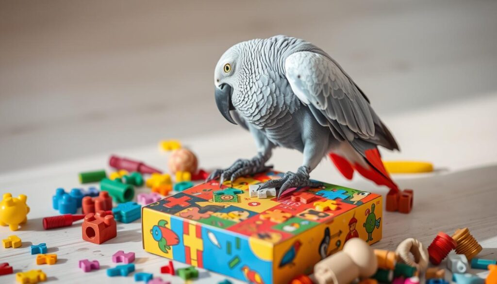 African Grey Parrot Problem-Solving