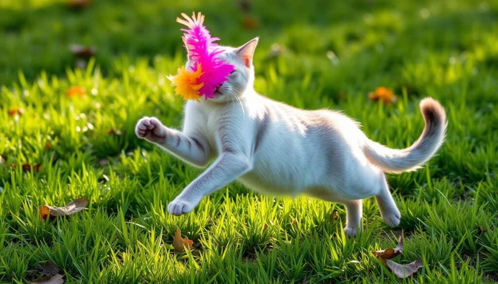 Korat Cat Playing