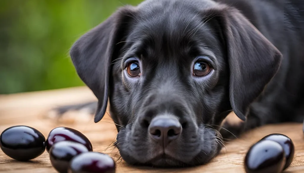 can dogs have black olives