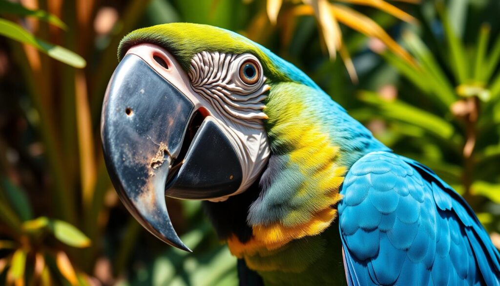 hyacinth macaw beak