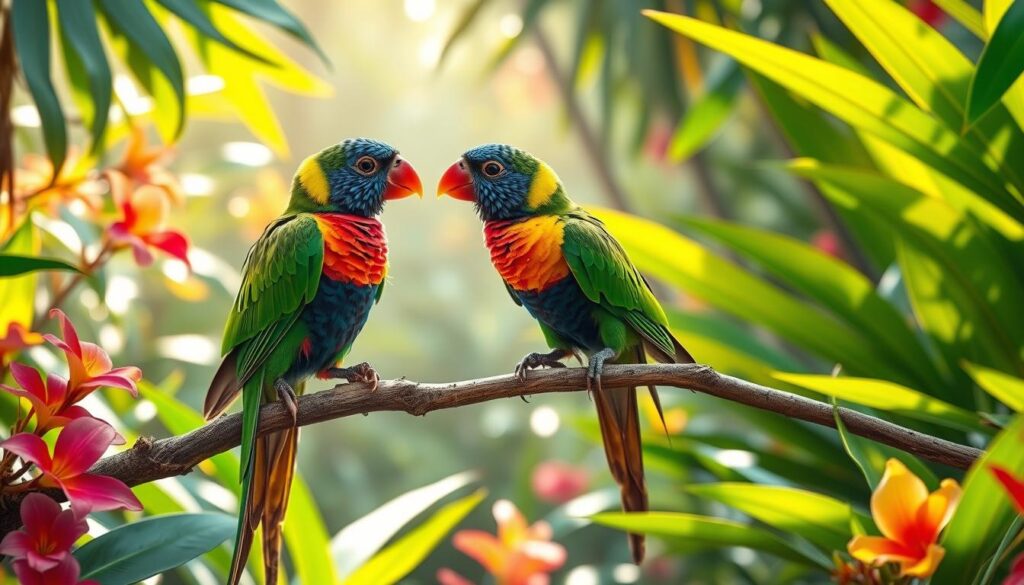 lovebirds in the wild