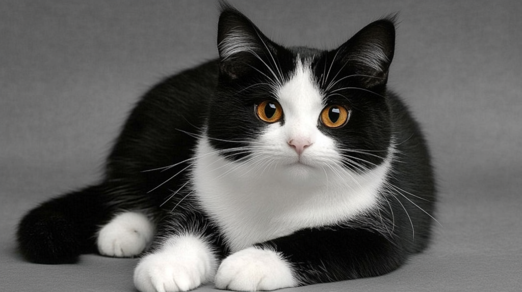 black and white manx