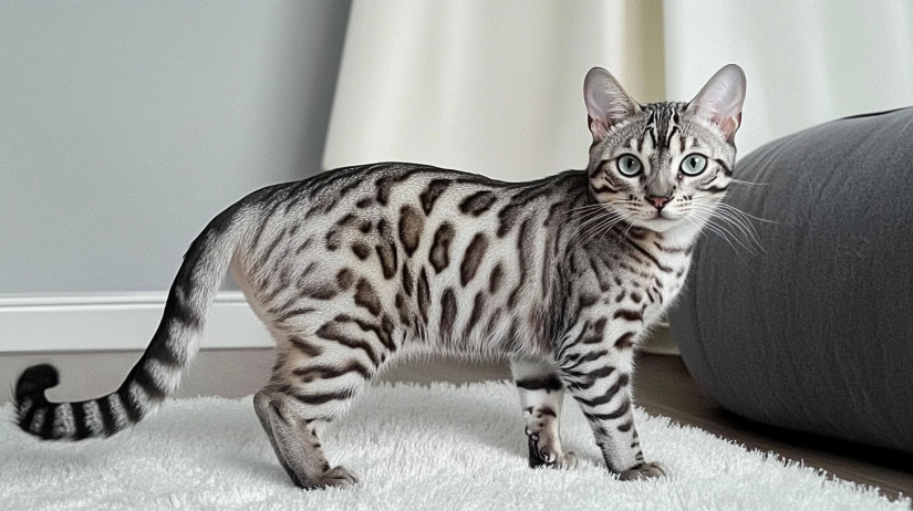 silver bengal cat