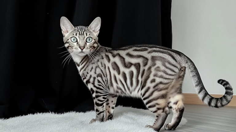 silver bengal cat