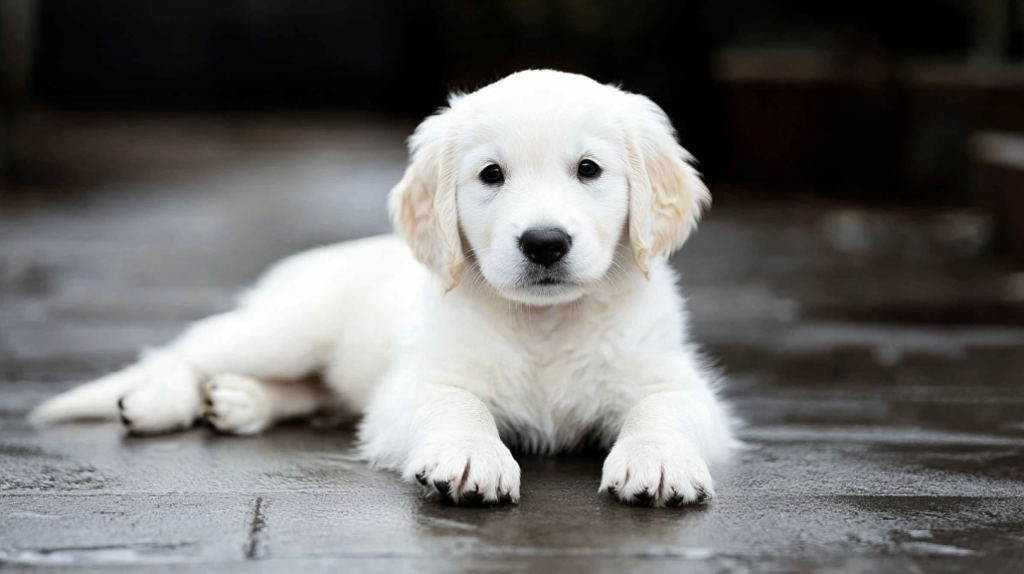 White Golden Retriever Puppies